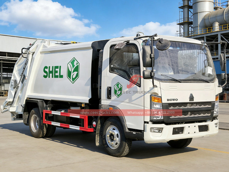 Howo garbage compactor truck