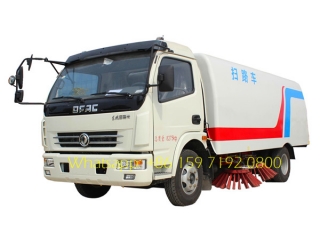 Подметально-уборочная машина брутто dongfeng 7400 кг со щеткой и шайбой