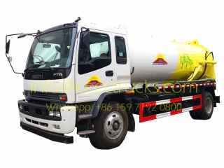 Высочайшее качество isuzu 10cbm вакуумный всасывания грузовик экспорт Монголия