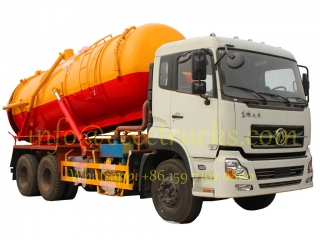 2016 горячая распродажа dongfeng 6x4 18000 литров вакуумной канализации всасывания автоцистерны