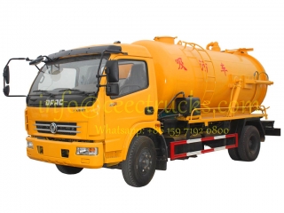  Dongfeng 6000Liters Вакуумное всасывающее танкер поставщик