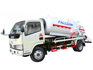 Низкая цена dongfeng 4000 л вакуумная канализация всасывания грузовик