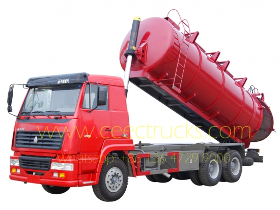 HOWO 18CBM cesspit emptier truck for sale - CEEC Trucks