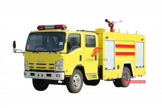 Водопенный пожарный грузовик isuzu 4 + 1 куб.-CEEC ГРУЗОВИКИ