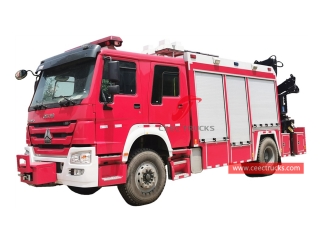 пожарная машина аварийно-спасательной службы Howo-CEEC ГРУЗОВИКИ
