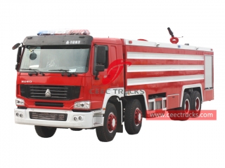  HOWO 8 × 4 пенный пожарный грузовик