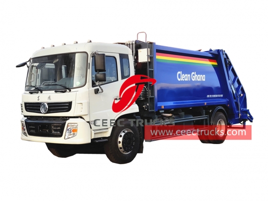 Dongfeng 6 wheeler garbage compressed truck