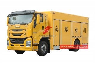 isuzu giga супер грузовик для инспекции шоссе