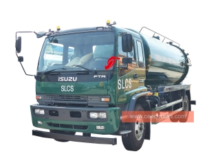 Экспорт вакуумной канализационной цистерны isuzu объемом 12 000 л в Сьерра-Леоне