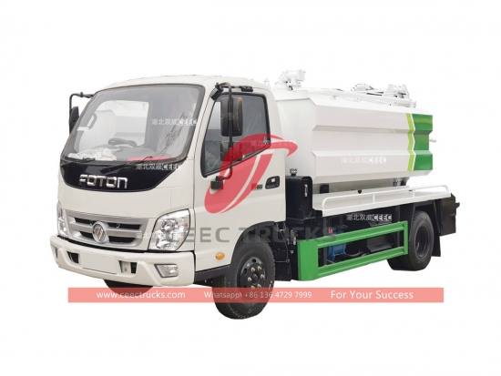 FOTON 5CBM RHD combination vacuum jetting truck