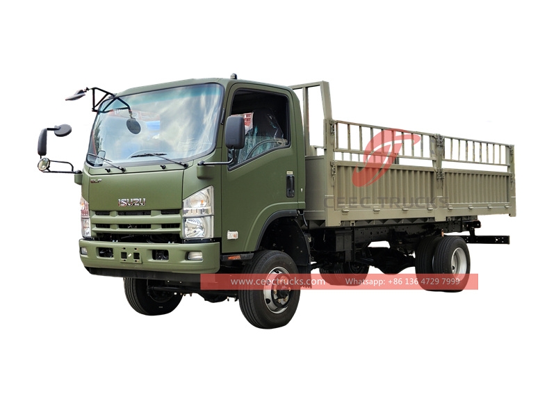 ISUZU 4×4 Military flat body truck made in China
