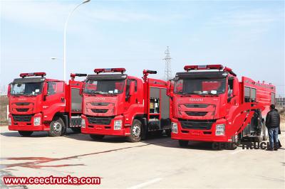 Isuzu heavy duty airport rescue fire truck