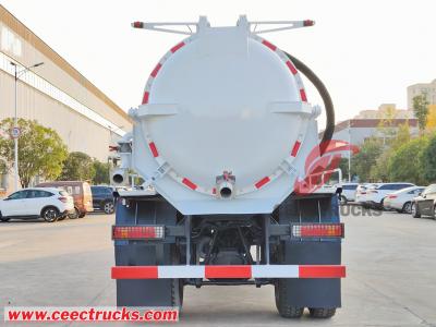 Beiben 1929 offroad 4x4 cesspit emptier 8000L vacuum suction tanker truck