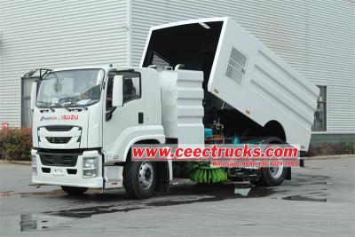 Isuzu 10 cbm airport sweeper truck