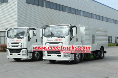 Isuzu 10 cbm airport sweeper truck