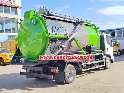 ISUZU ELF 190hp Vacuum Tank Truck made in China