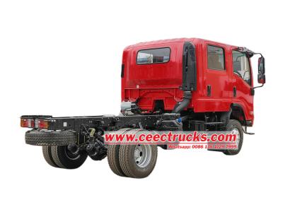 Isuzu 4X4 crew cabin fire fighting truck chassis