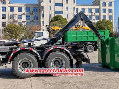 Isuzu 18 T hook lift garbage loader with hydraulic crane