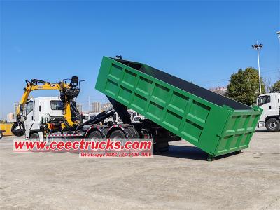 Isuzu 18 T hook lift garbage loader with hydraulic crane