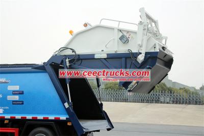 Isuzu ELF automatic rear loader garbage truck