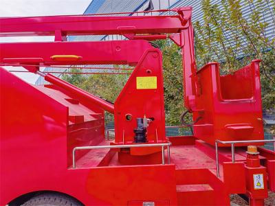 Isuzu new NPR 16m aerial lift truck with fire pumper