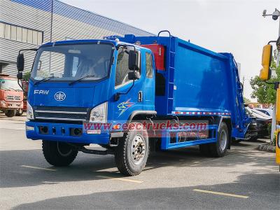 Zambia FAW 4X4 8cbm rear loader compactor