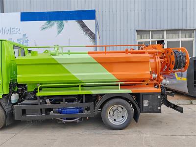 Africa Isuzu NPR vacuum truck with Jet Cleaner