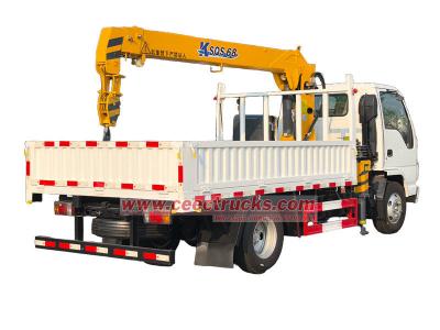 Isuzu truck with 3Ton crane lift