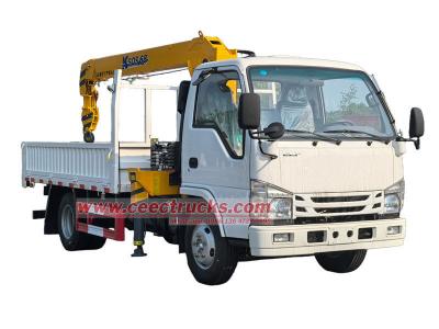 Isuzu truck with 3Ton crane lift