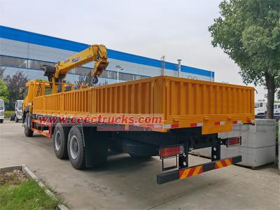 FAW 6x4 RHD 8tons boom crane truck