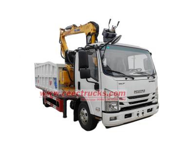 Isuzu KV600 garbage truck with hydraulic crane