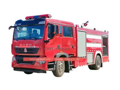 Howo 4x2 city fire rescue truck