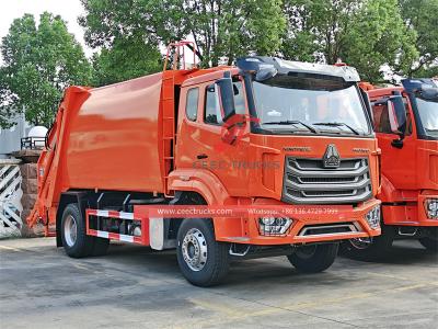 Howo 16CBM garbage compactor truck