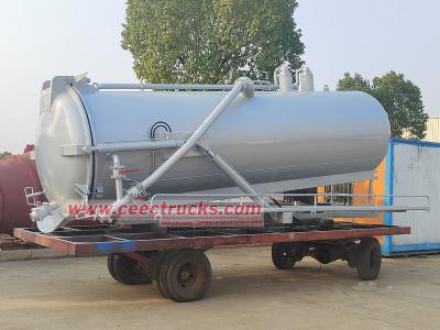 sludge vacuum pump tanker truck superstructure
