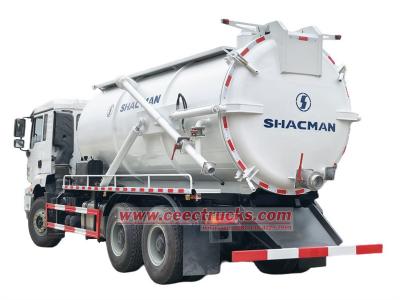 Shacman 385HP sewer pumper vacuum truck