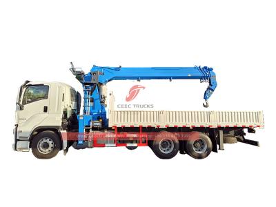 Isuzu GIGA 6x4 truck 14T crane with direct sale