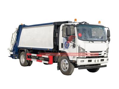 Isuzu rear loader garbage truck
