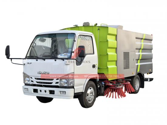 Isuzu NKR 130HP street sweeper truck