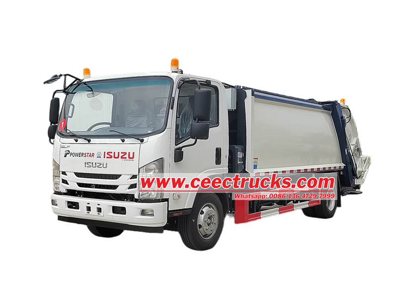 Как управлять мусоровозом с задней загрузкой Isuzu 700P?