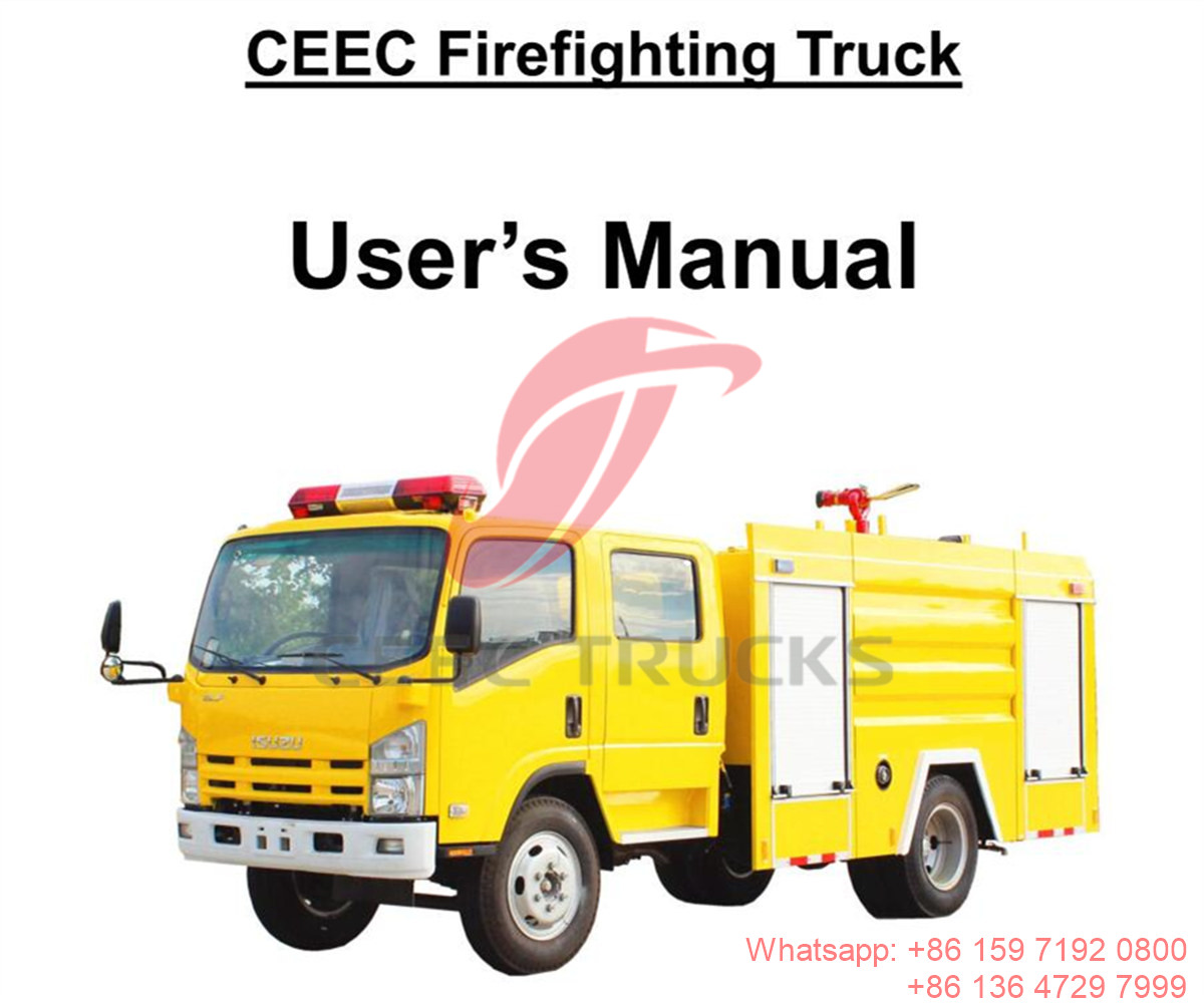Дубай - руководство по эксплуатации водяной пожарной машины ISUZU ELF 5CBM