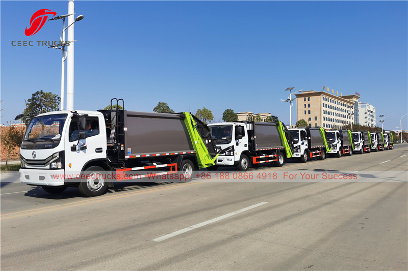Отгружено 7 единиц мусоровозов Dongfeng