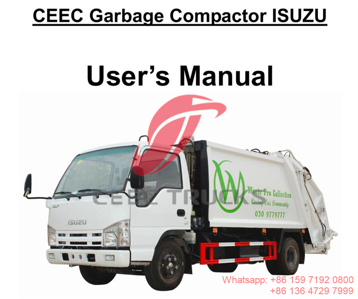 обслуживания laos - isuzu 6cbm Уплотнитель мусора