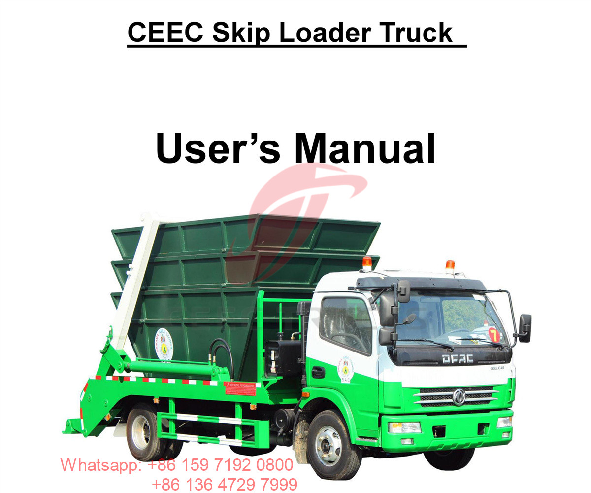 обслуживания gambia-- dongfeng 6cbm skip loader truck