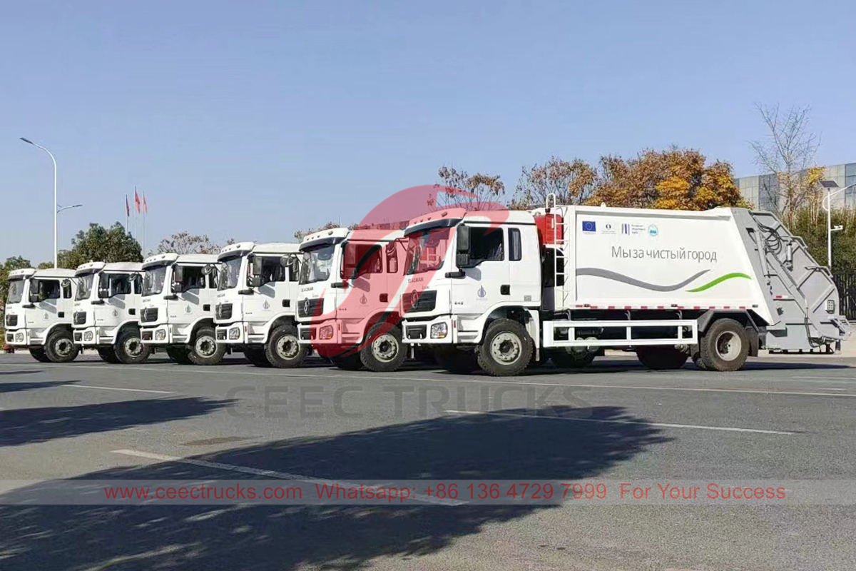 Кыргызстан - 6 единиц мусоровозов Shacman экспортированы компанией CEEC TRUCKS