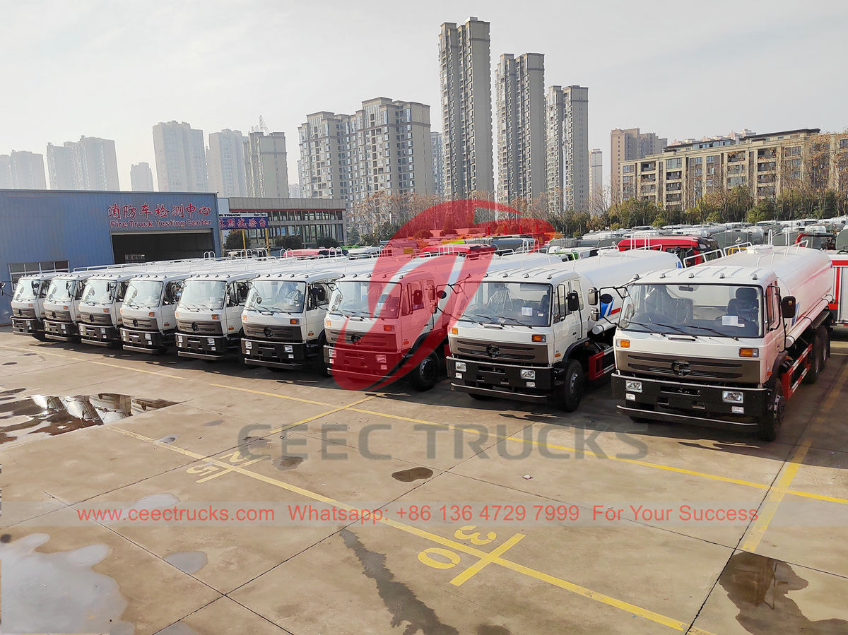 Гана - 10 автоцистерн Dongfeng из нержавеющей стали доставлены с завода в Центральной и Восточной Европе.
