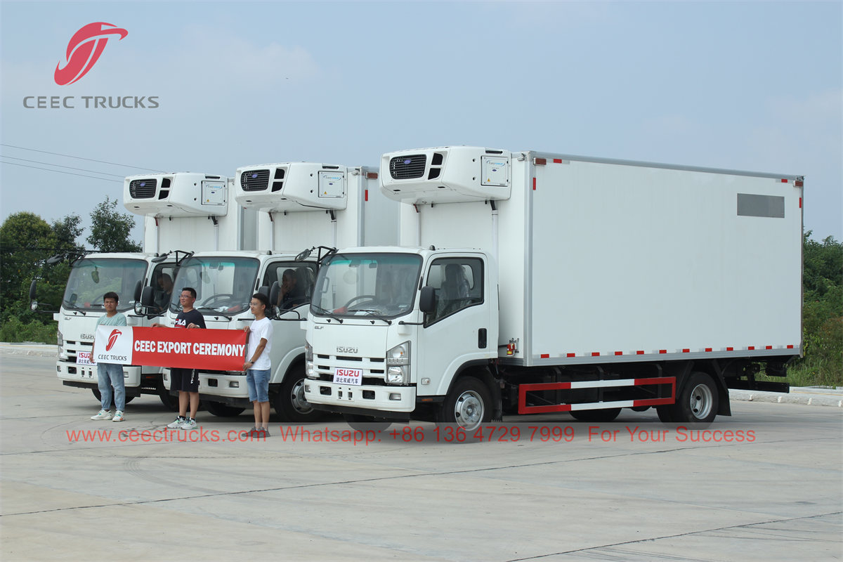 3 единицы рефрижератора ISUZU отправлены на экспорт в Юго-Восточную Азию.