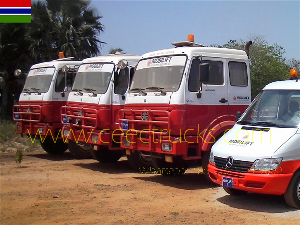 Гамбия экспортировала тягачи beiben 2536 для проекта mobilift